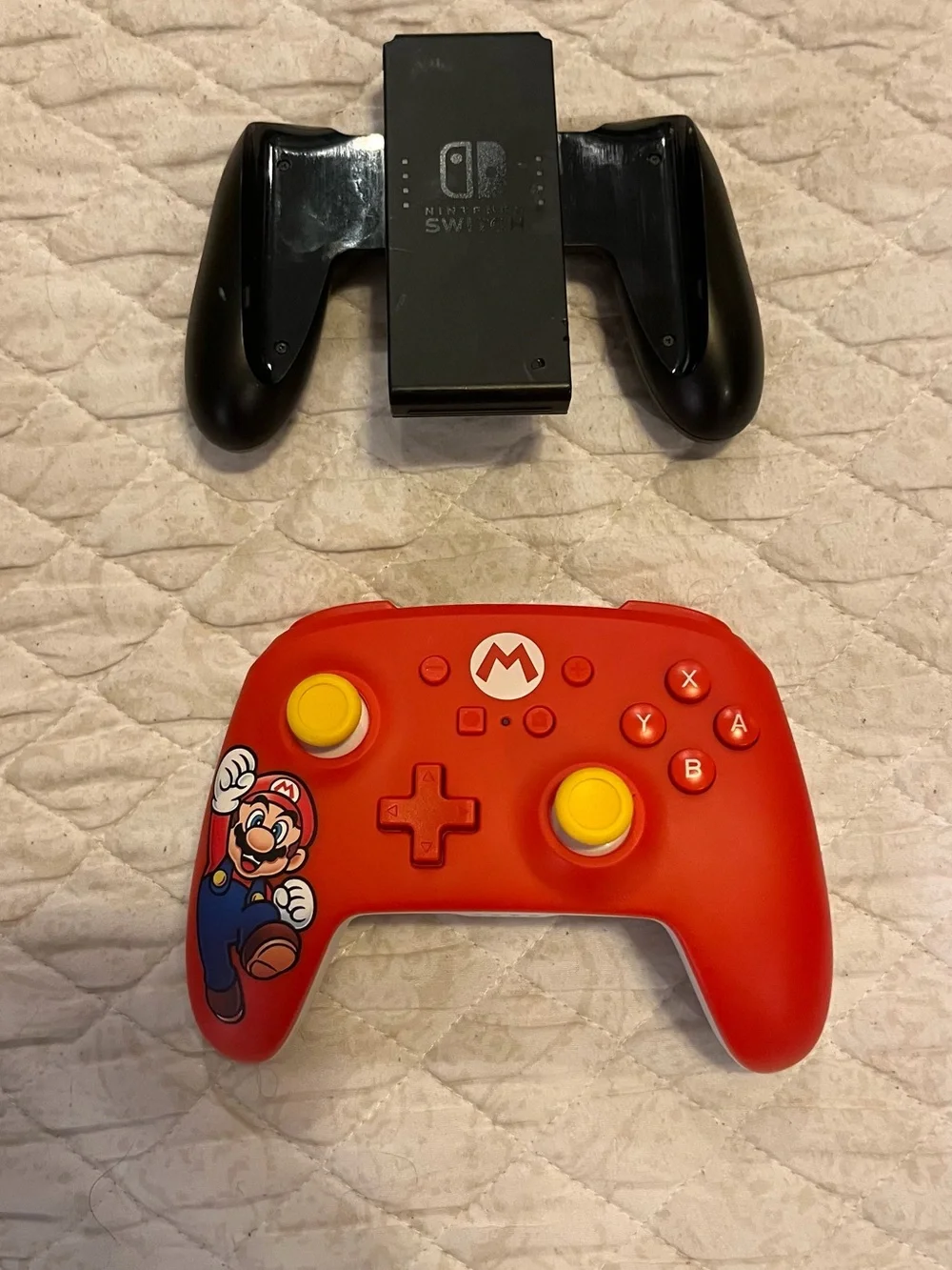 Nintendo Switch with Neon Blue Left & Neon Red Right Joy‑Con